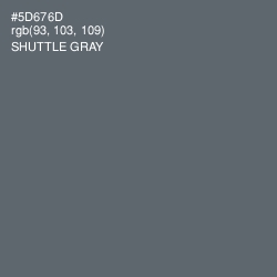 #5D676D - Shuttle Gray Color Image
